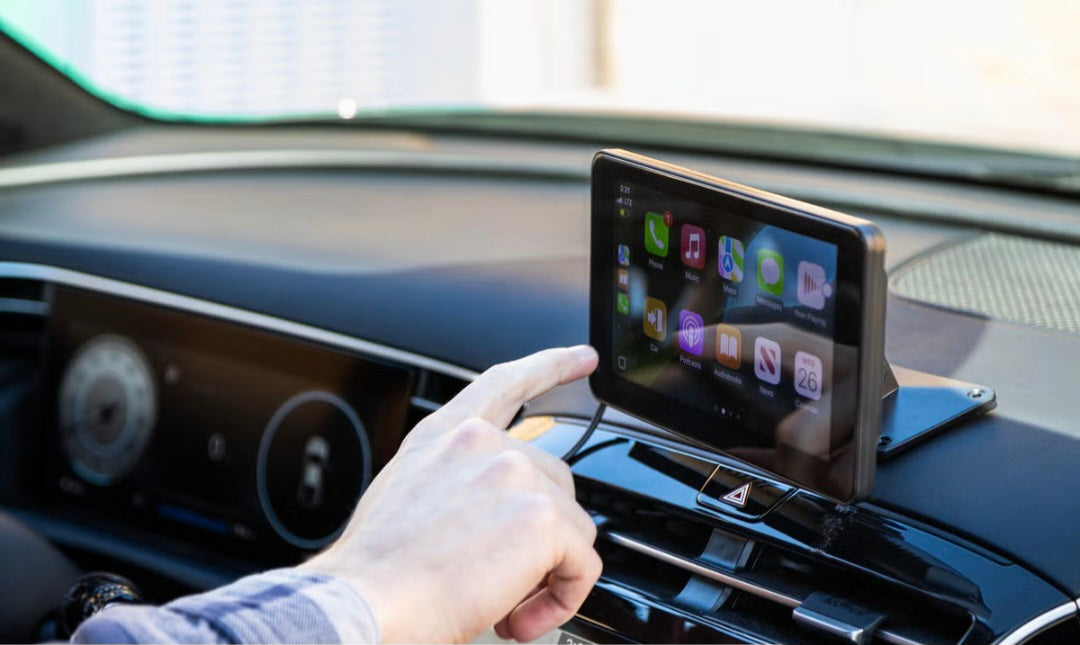 Veltrix DriveScreen™ - Portable Apple CarPlay Screen For Any Car (iPhone & Android)