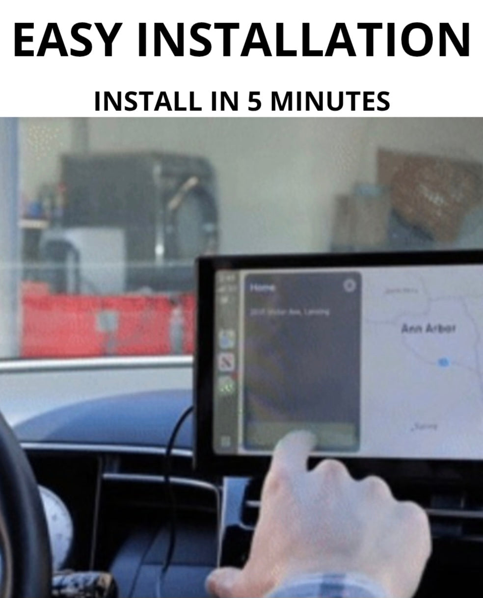 Veltrix DriveScreen™ - Portable Apple CarPlay Screen For Any Car (iPhone & Android)