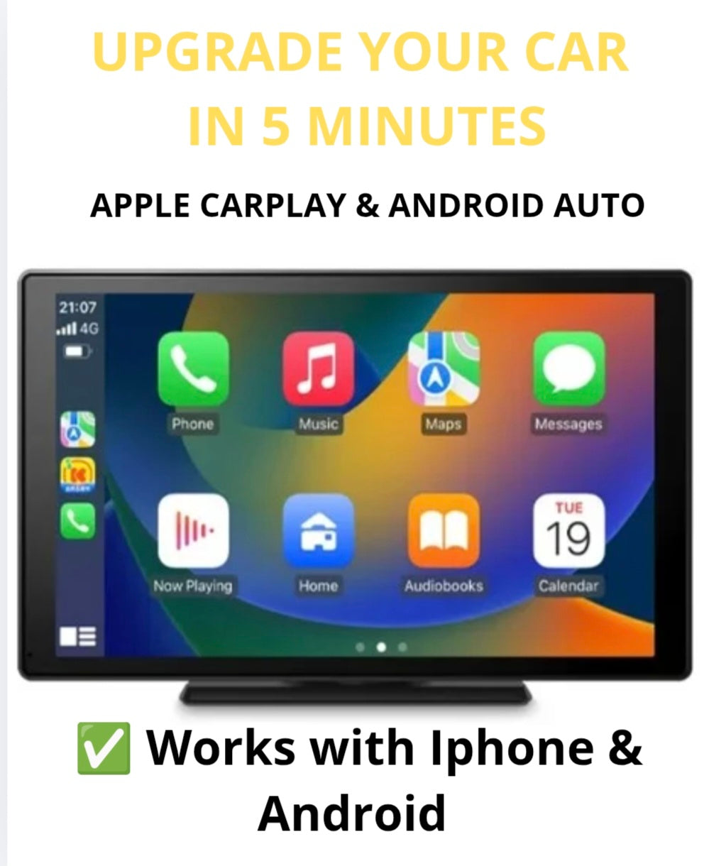 Veltrix DriveScreen™ - Portable Apple CarPlay Screen For Any Car (iPhone & Android)